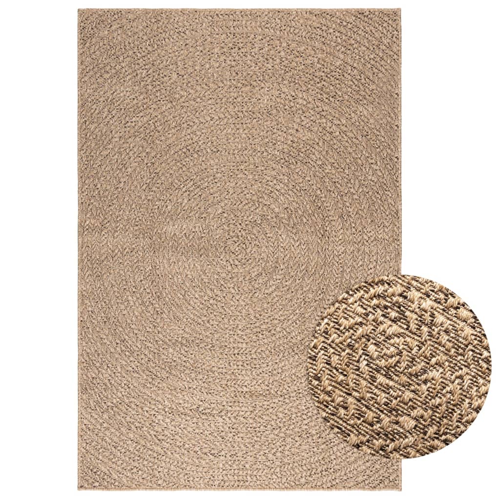Teppich Zizur Jute-Optik Indoor Und Outdoor Braun