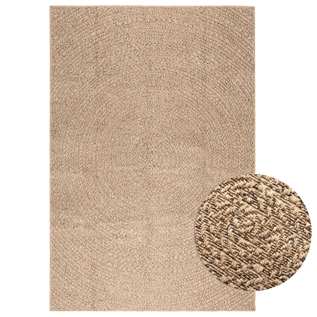 Teppich Zizur Jute-Optik Indoor Und Outdoor Braun