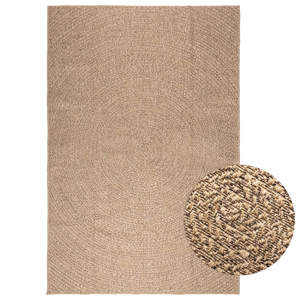 Teppich Zizur Jute-Optik Indoor Und Outdoor Braun