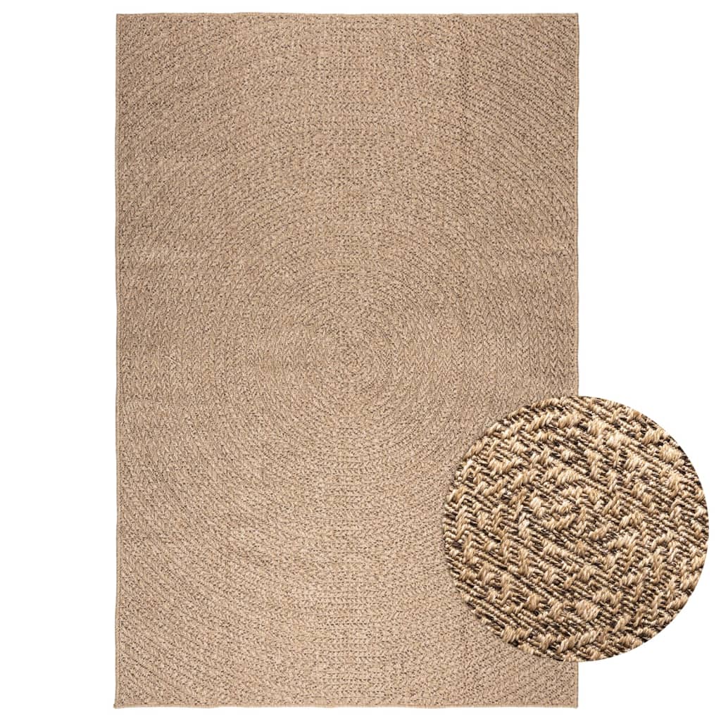 Teppich Zizur Jute-Optik Indoor Und Outdoor Braun