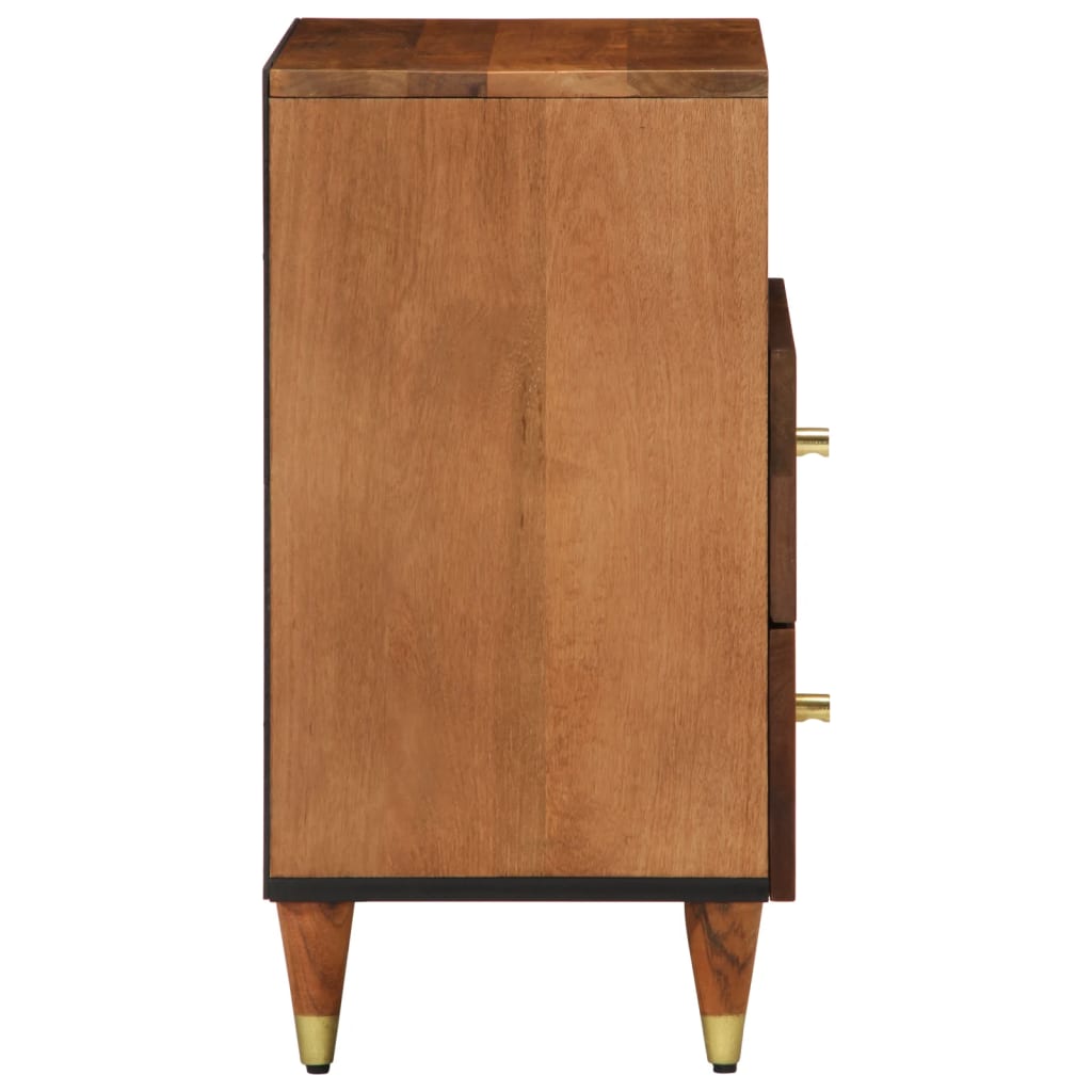 Nachttisch 50X33X62 Cm Massivholz Mango