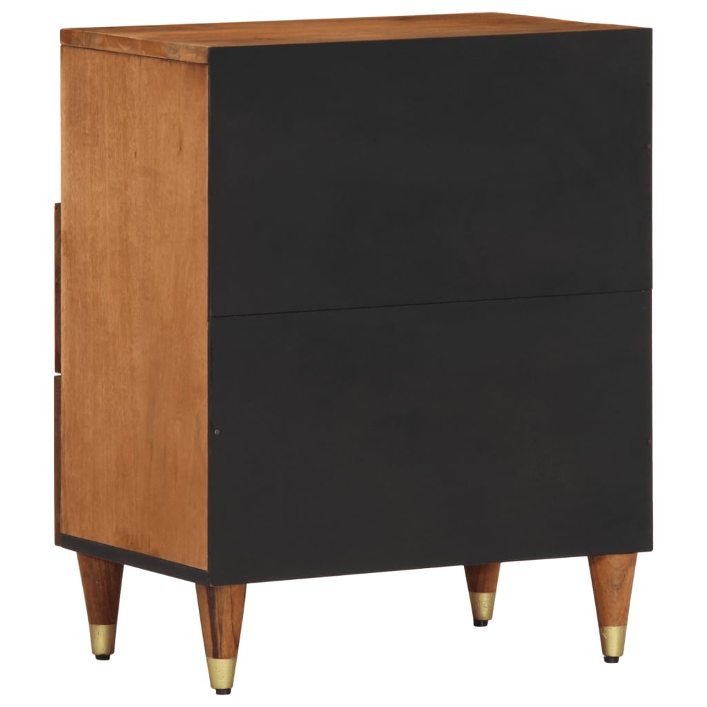 Nachttisch 50X33X62 Cm Massivholz Mango