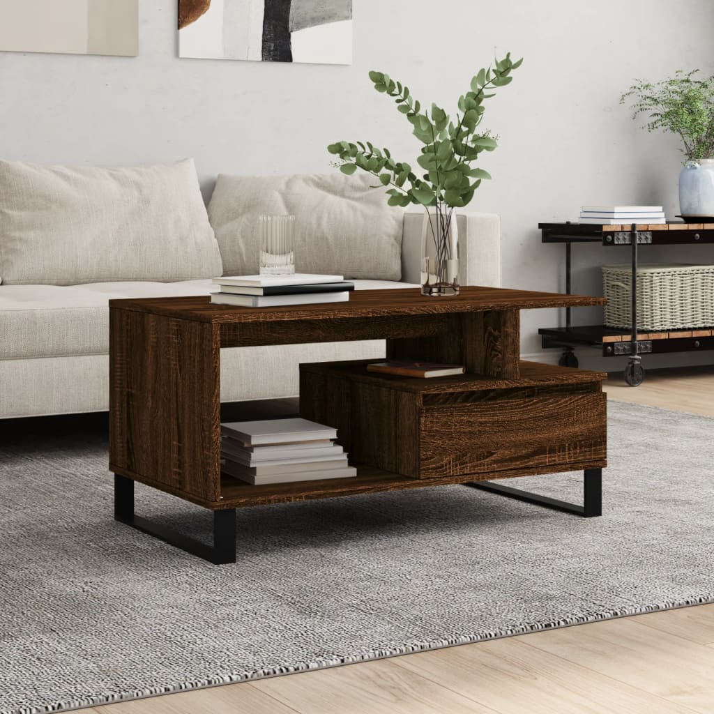 Couchtisch Artisan-Eiche 90X49X45 Cm Holzwerkstoff