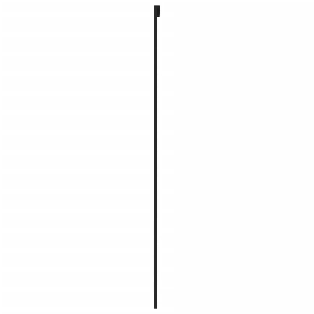 Schiebetür Schwarz 102,5X205 Cm Hartglas Und Aluminium Schwarz Und Matt