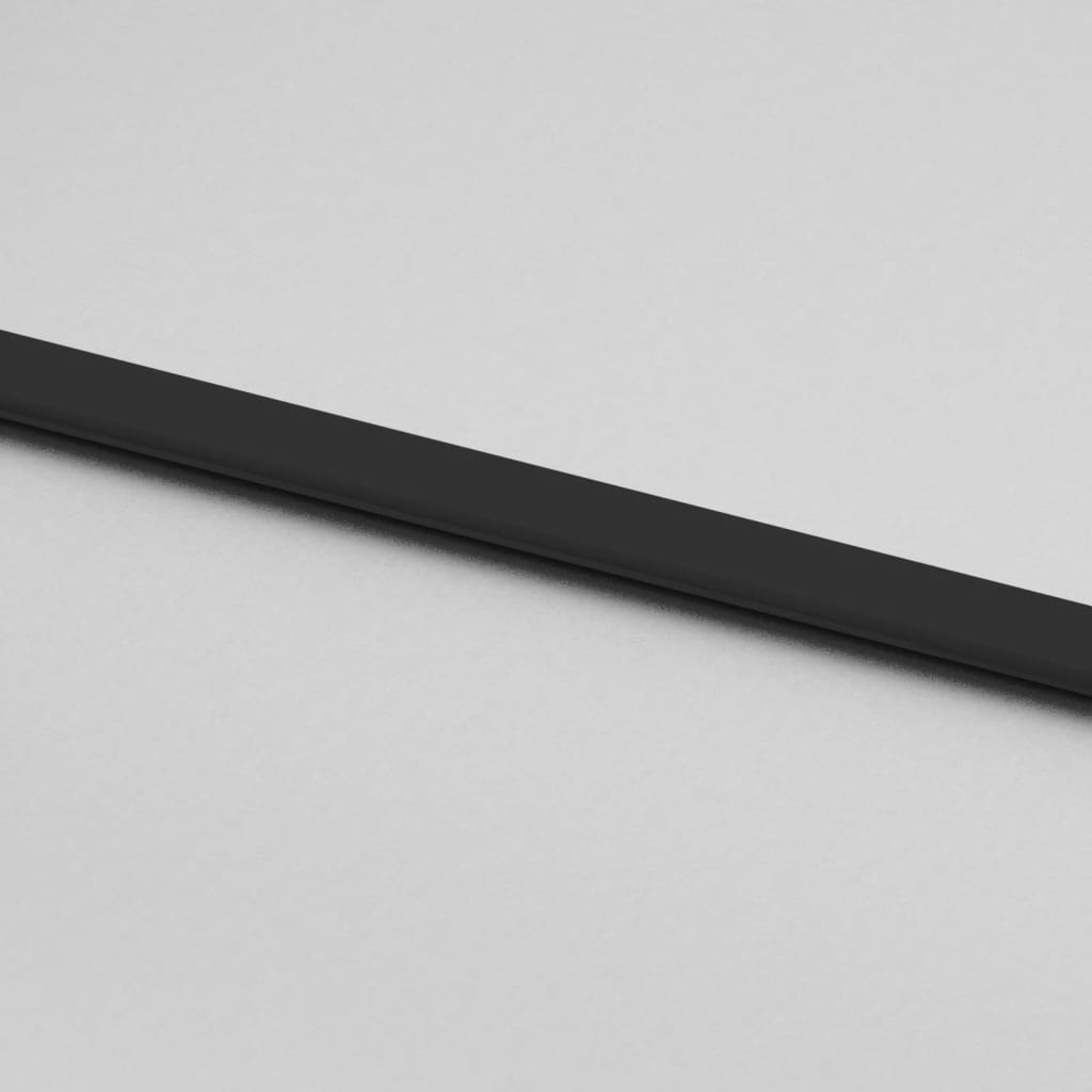 Schiebetür Schwarz 102,5X205 Cm Hartglas Und Aluminium Schwarz Und Matt