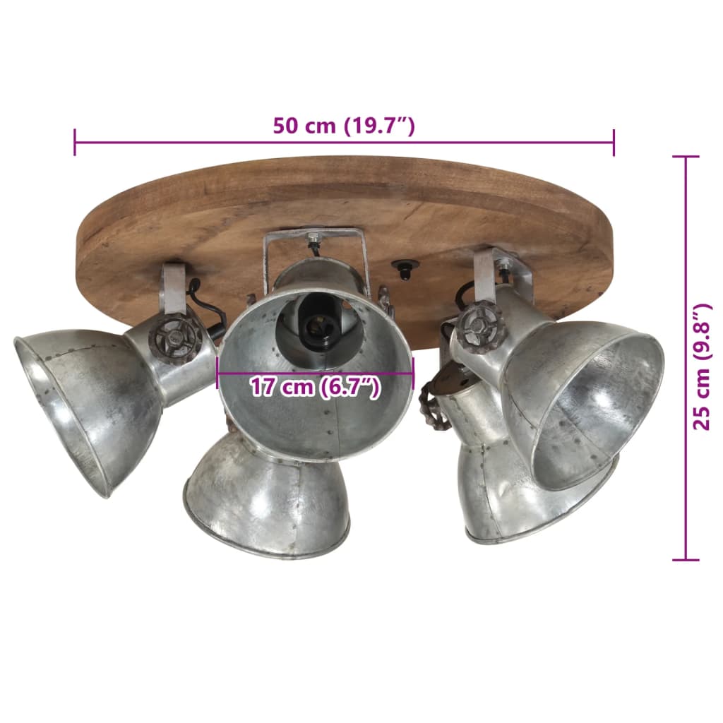 Deckenleuchte 25 W Vintage-N 50X50X25 Cm E27