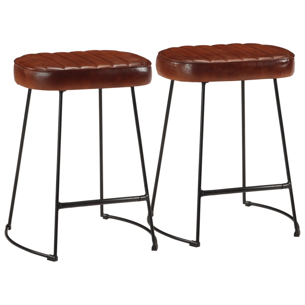 Barhocker 2 Stk. Dunkelbraun