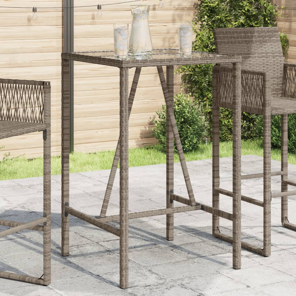 Garten-Bartisch Poly Rattan