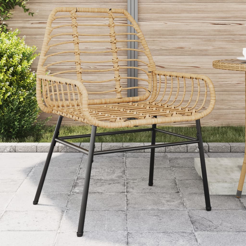 Gartenstühle 2 Stk. Mit Kissen Poly Rattan