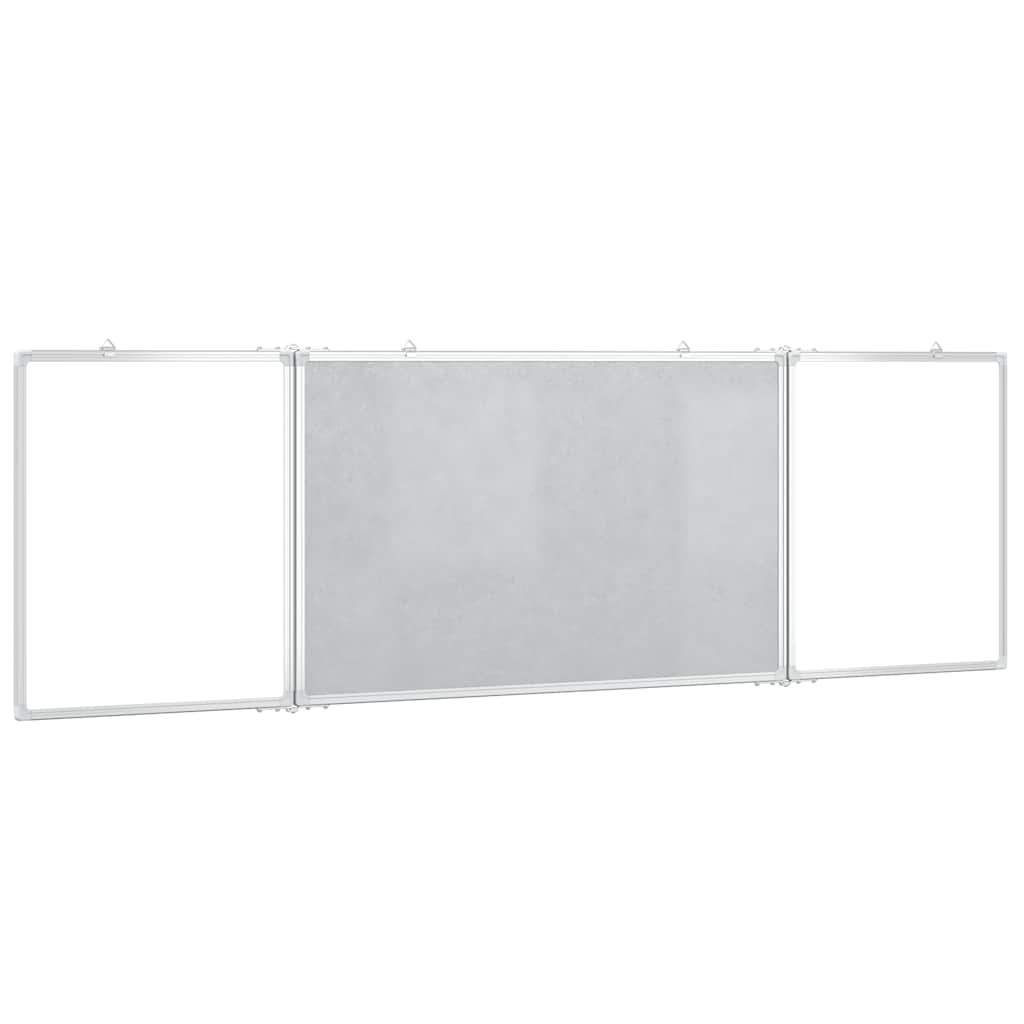 Magnetisches Whiteboard Klappbar 160X50X1,7 Cm Aluminium