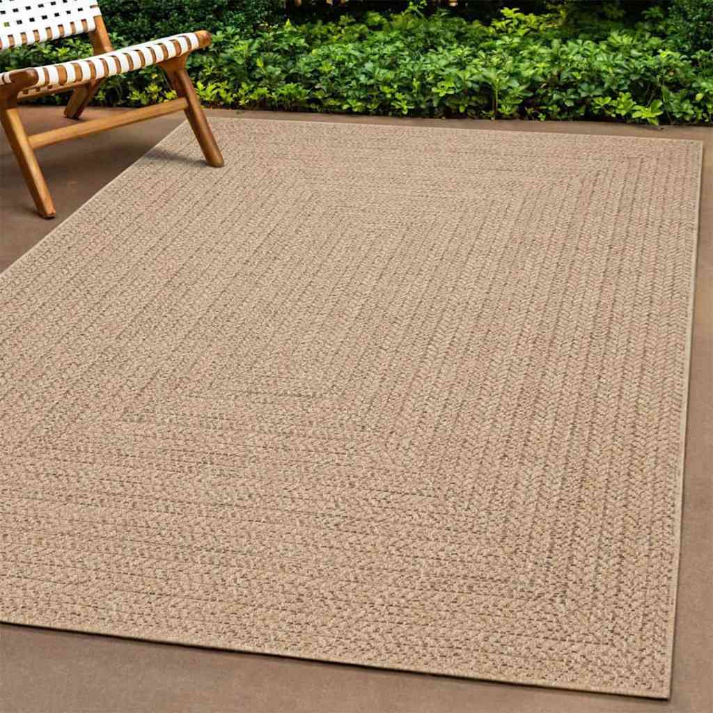 Teppich Zizur Jute-Optik Indoor Und Outdoor Braun
