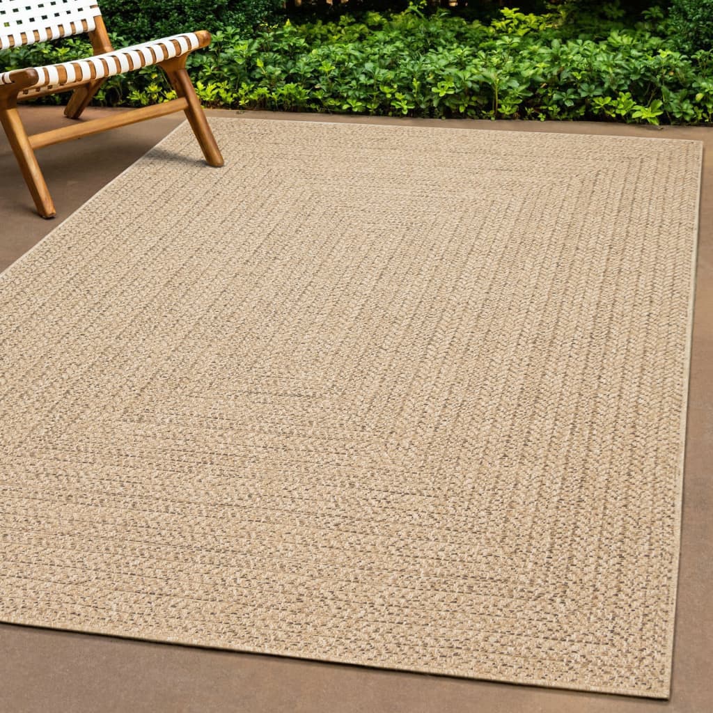Teppich Zizur Jute-Optik Indoor Und Outdoor Braun