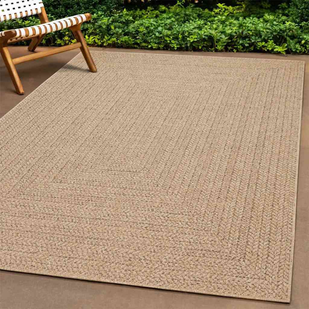 Teppich Zizur Jute-Optik Indoor Und Outdoor Braun