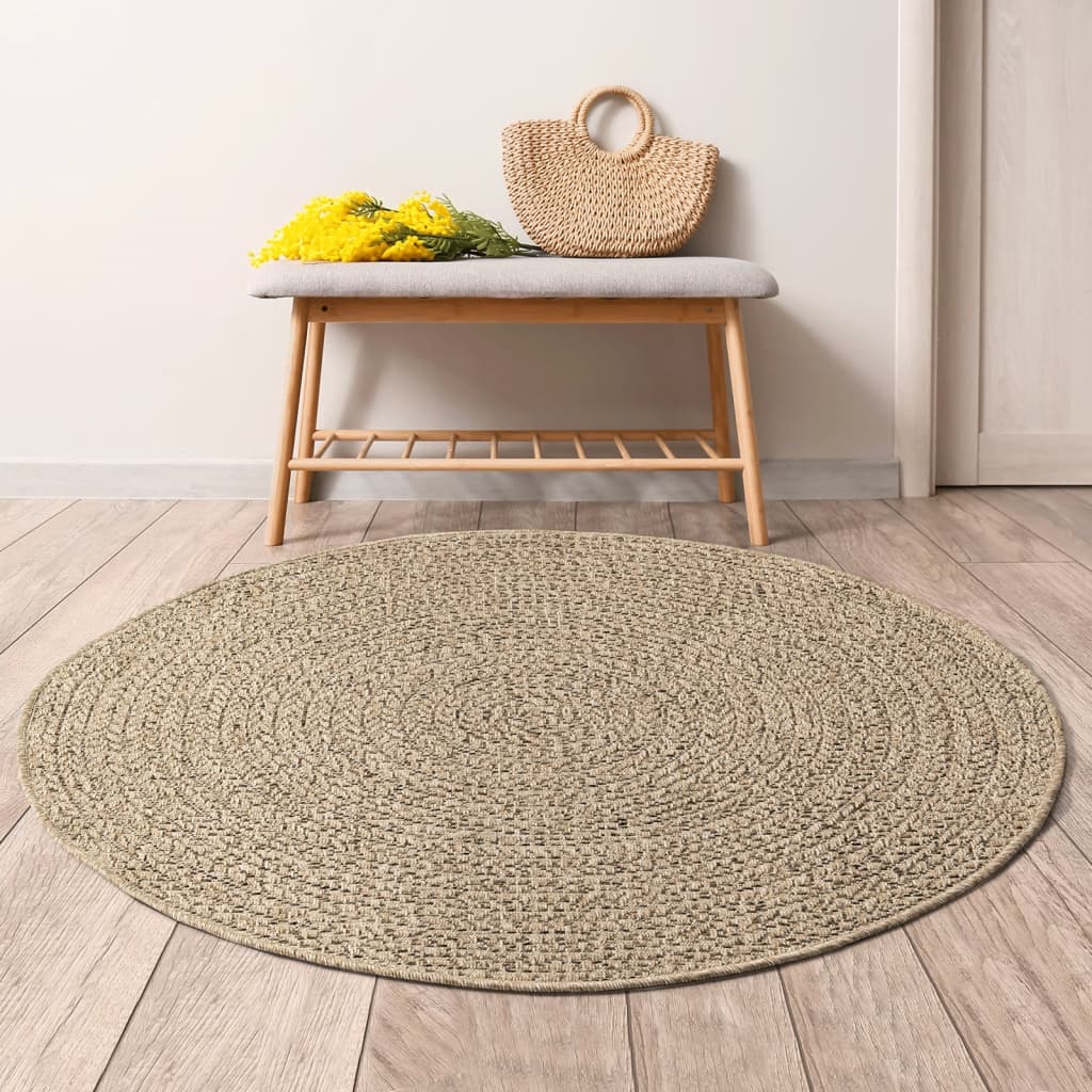 Teppich Zizur Jute-Optik Indoor Und Outdoor Braun