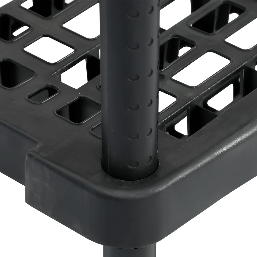 Lagerregal 5 Böden Schwarz 93,5X45,5X194,5 Cm Pp