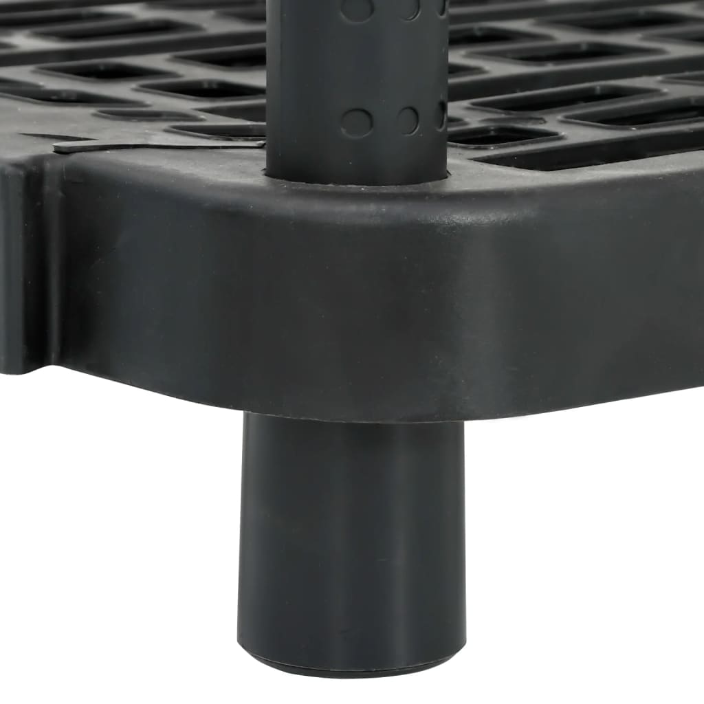 Lagerregal 5 Böden Schwarz 93,5X45,5X194,5 Cm Pp