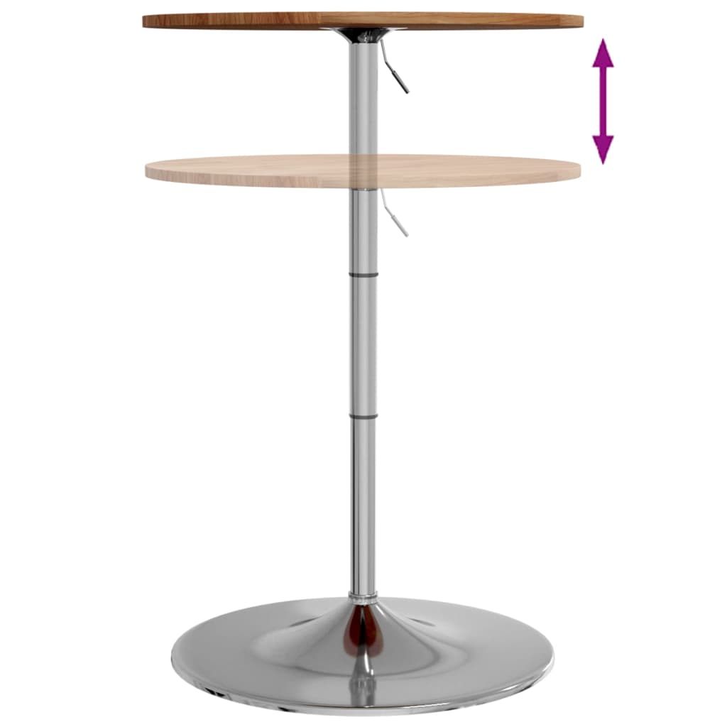 Bartisch Ø60X89,5 Cm Hellbraun