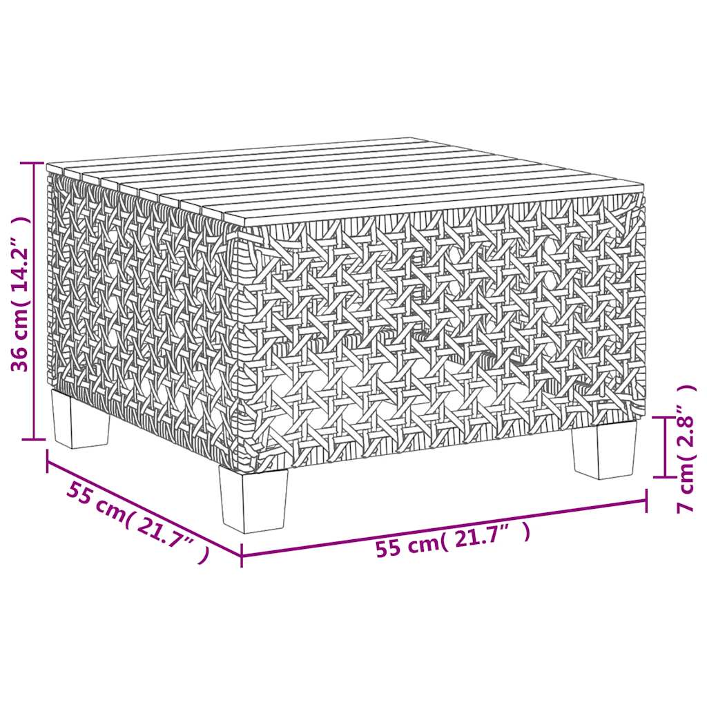 6-Tlg. Garten-Sofagarnitur Mit Kissen Poly Rattan
