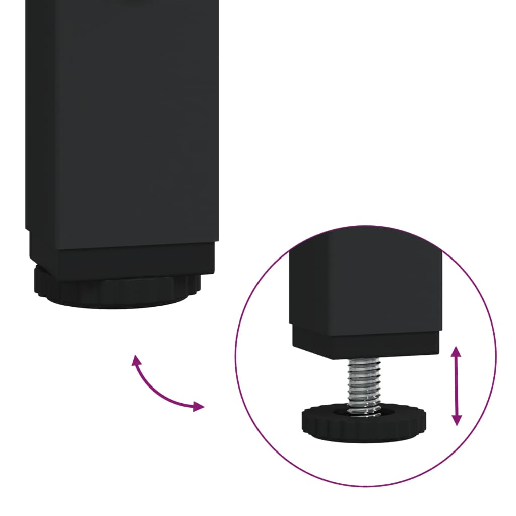 Couchtisch Mit Glasplatte Schwarz Stahl