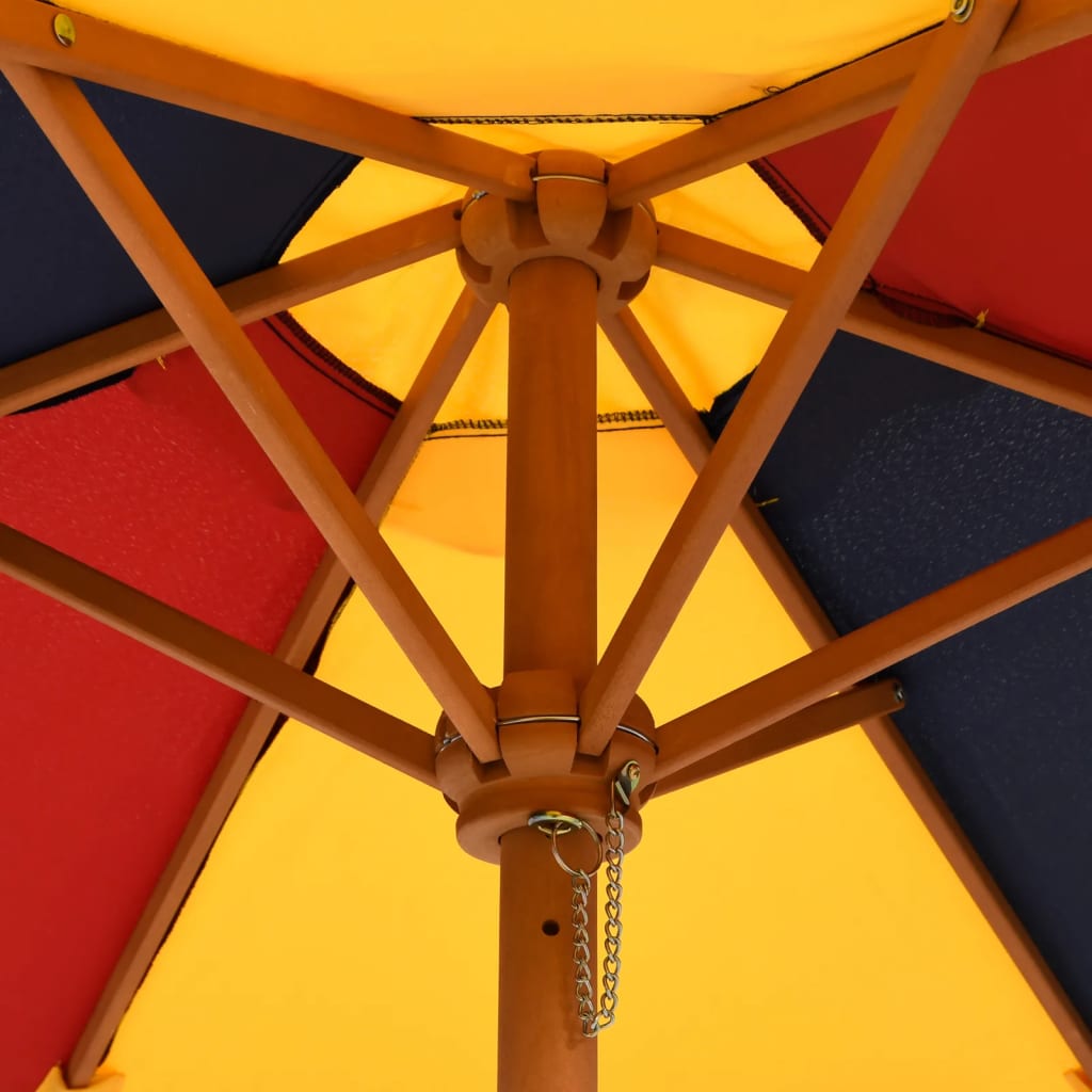 Sonnenschirm Für Kinder Mit Holzmast Ø120X140 Cm