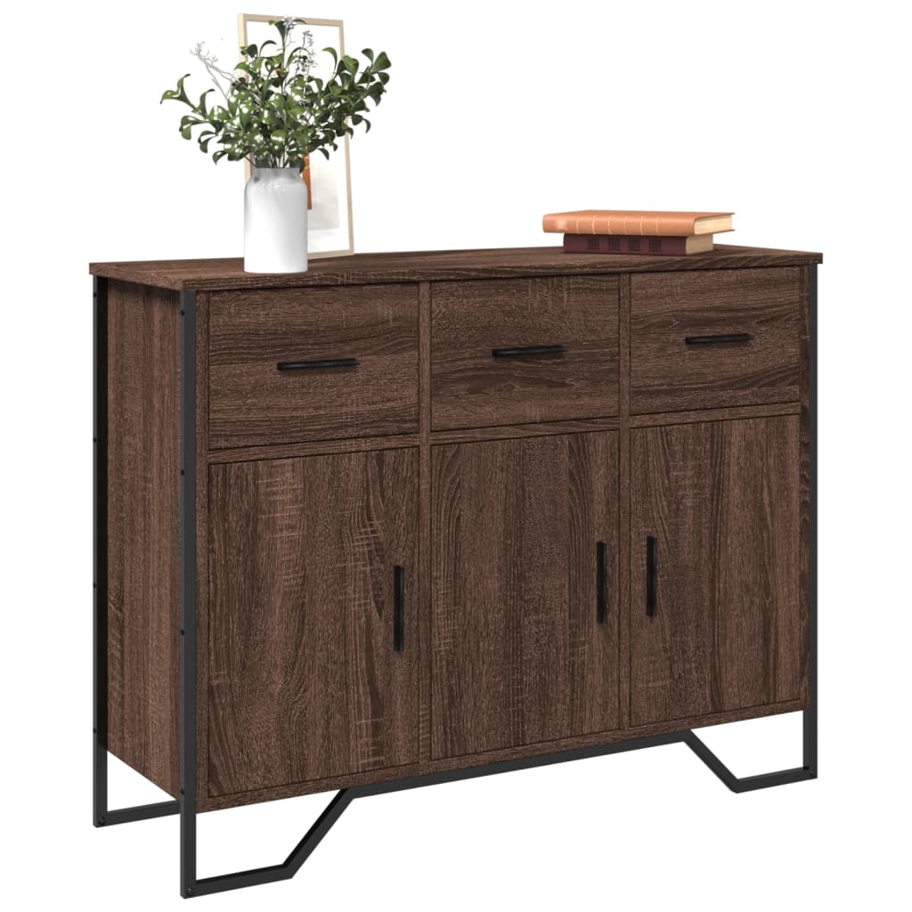 Sideboard Sonoma-Eiche 97X32,5X74,5 Cm Holzwerkstoff
