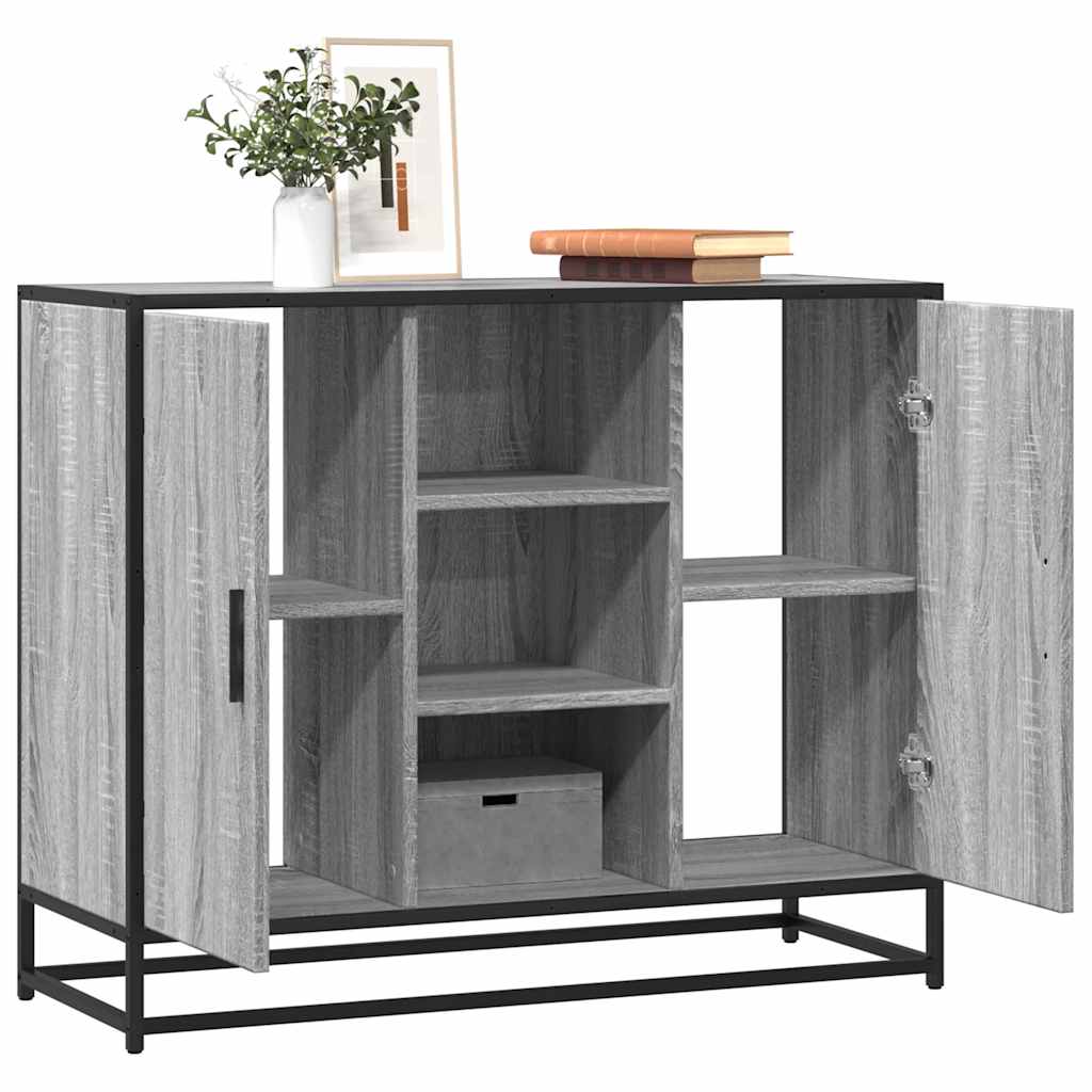 Sideboard Sonoma-Eiche 92X35X76 Cm Holzwerkstoff