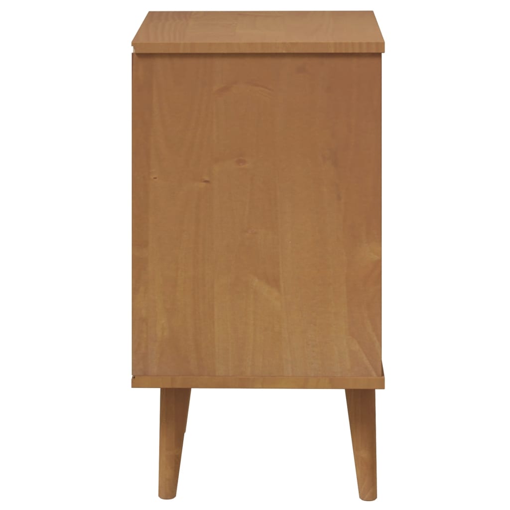 Nachttisch Molde 40X35X65 Cm Massivholz Kiefer