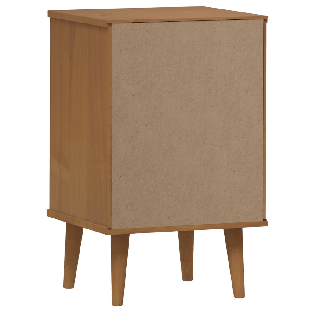 Nachttisch Molde 40X35X65 Cm Massivholz Kiefer