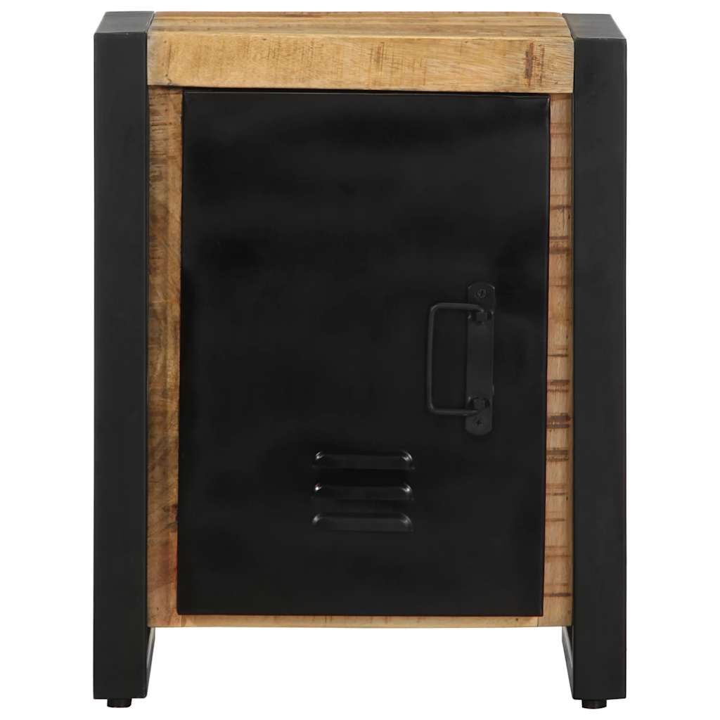 Nachttisch 40X30X51 Cm Raues Mangoholz