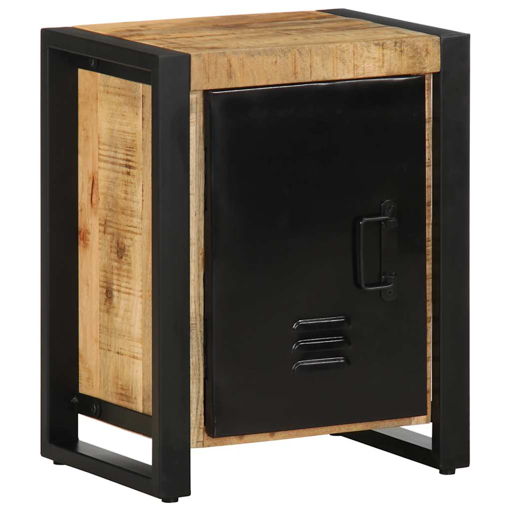Nachttisch 40X30X51 Cm Raues Mangoholz