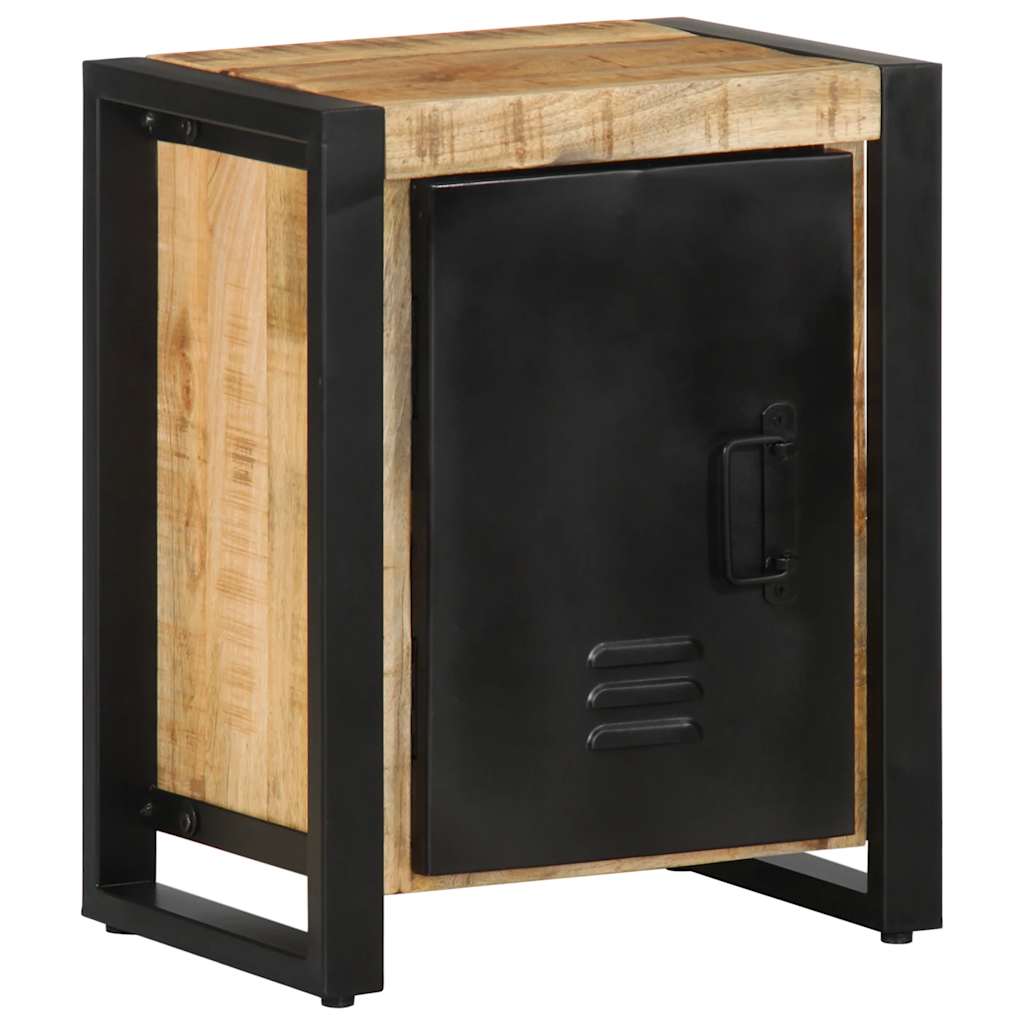 Nachttisch 40X30X51 Cm Raues Mangoholz