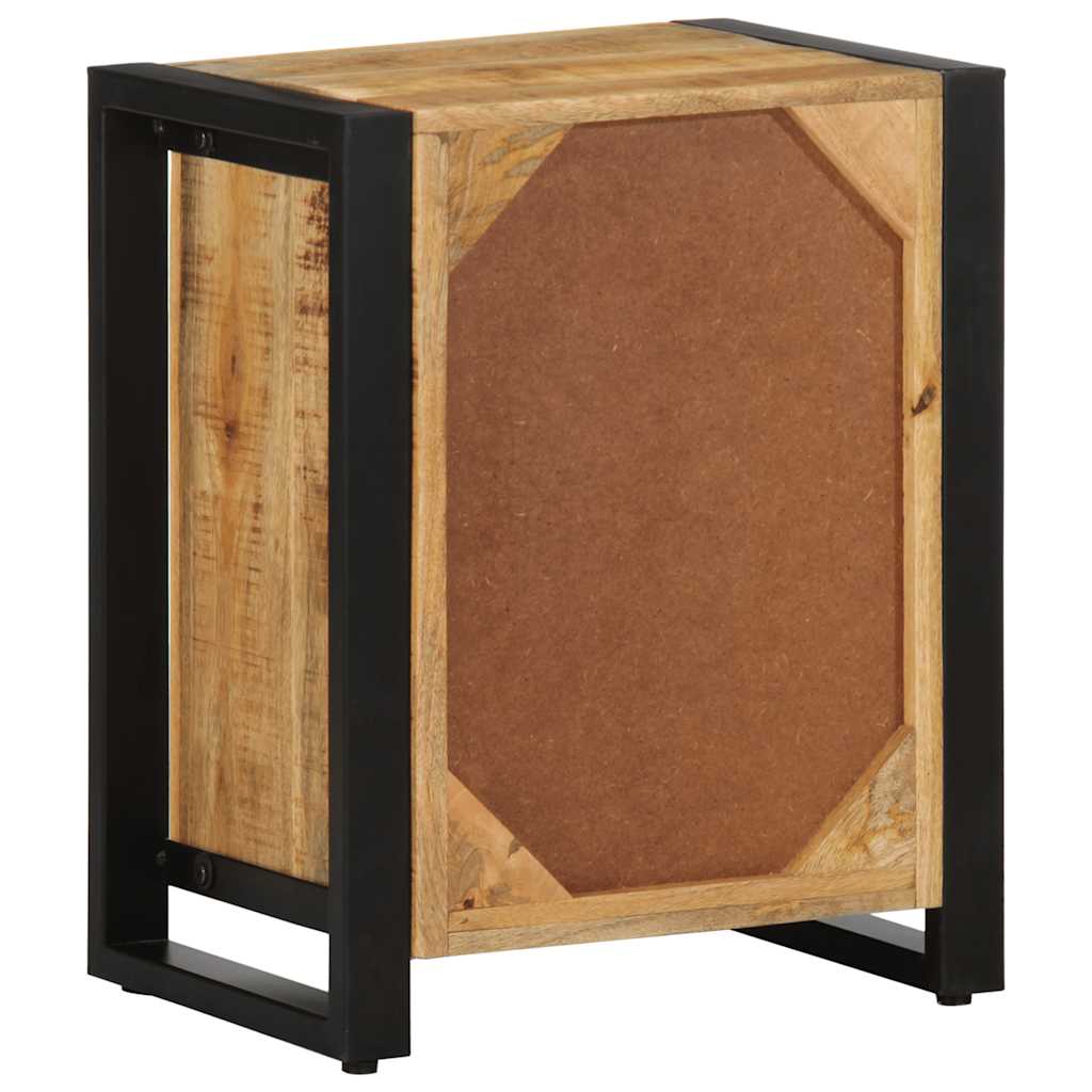 Nachttisch 40X30X51 Cm Raues Mangoholz
