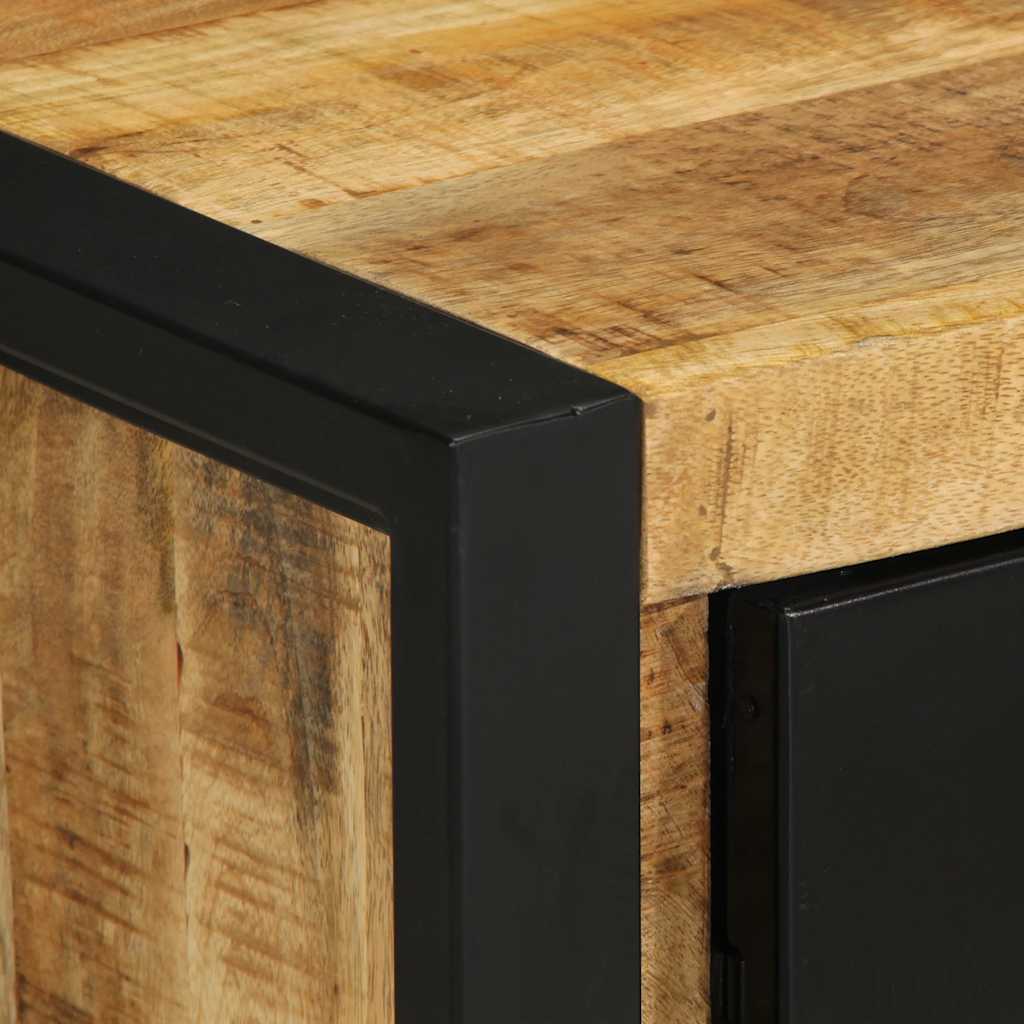 Nachttisch 40X30X51 Cm Raues Mangoholz