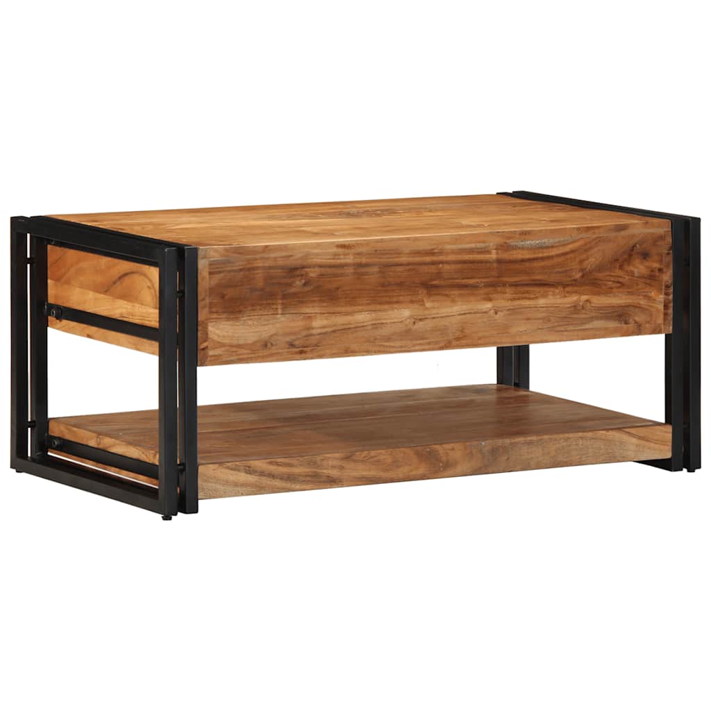 Couchtisch 90X50X38 Cm Massivholz Akazie