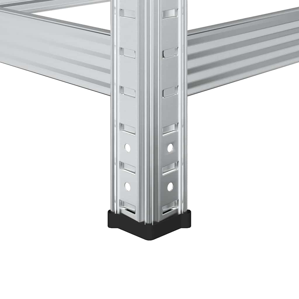 Reifenregal Mit 2 Böden Silbern Stahl