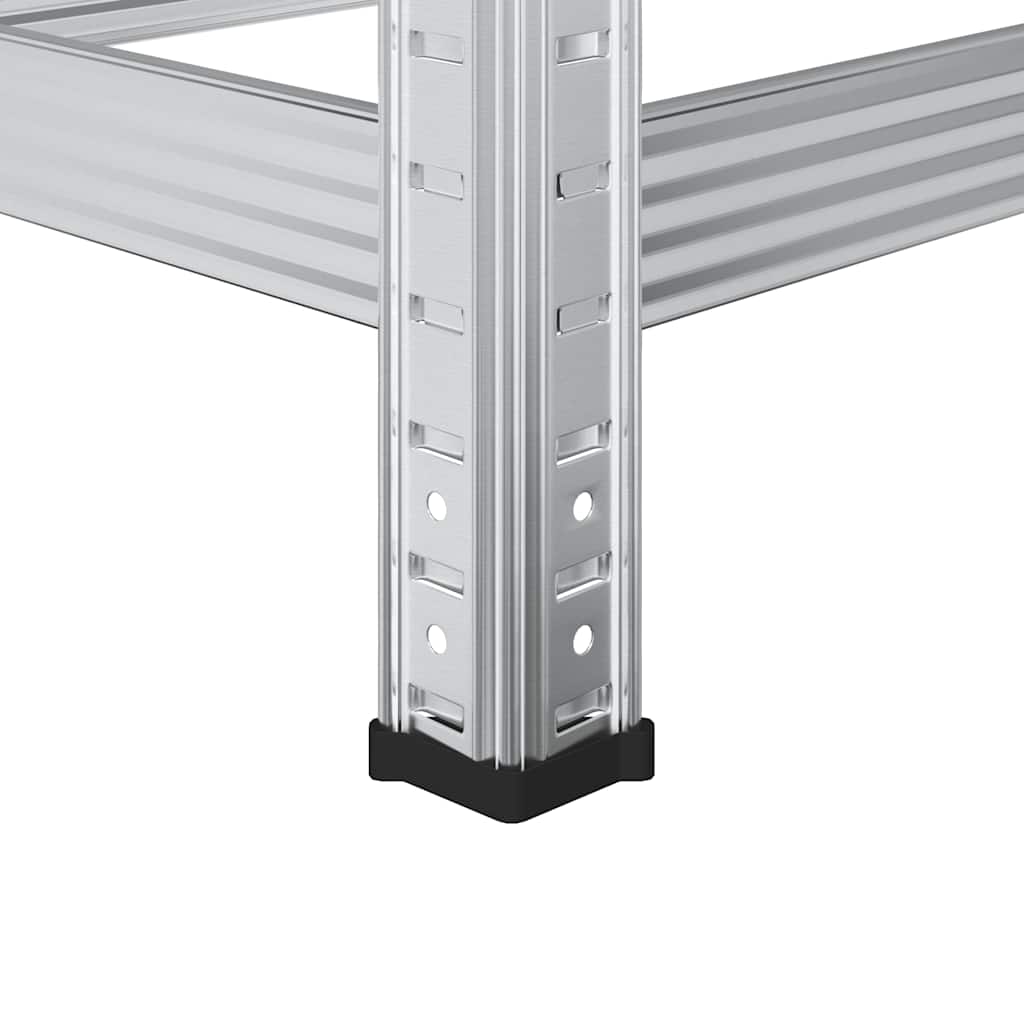 Reifenregale Mit 2 Böden 2 Stk. Silbern Stahl