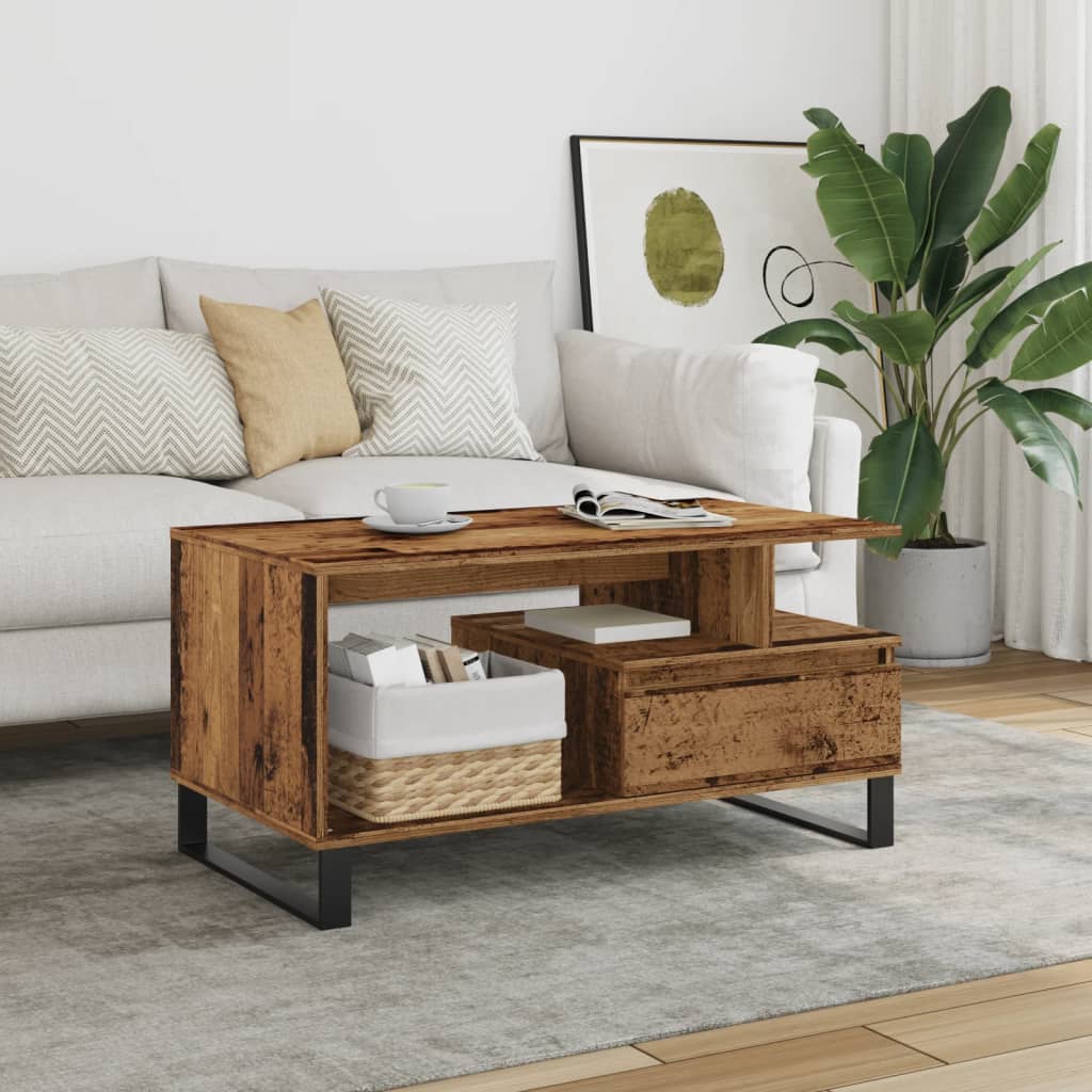 Couchtisch Artisan-Eiche 90X49X45 Cm Holzwerkstoff