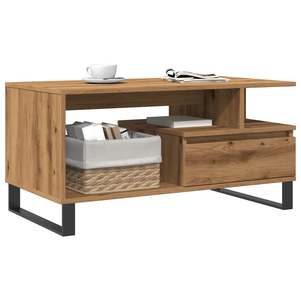 Couchtisch Artisan-Eiche 90X49X45 Cm Holzwerkstoff
