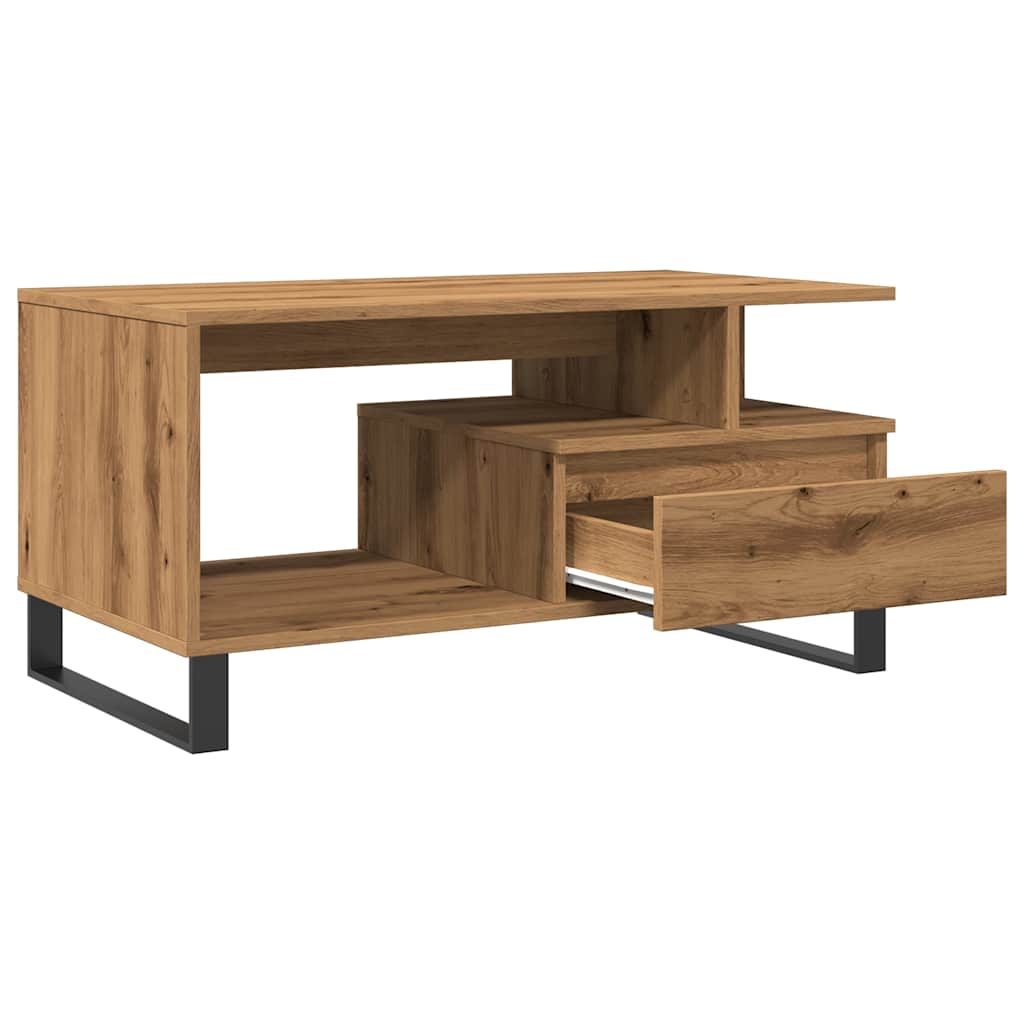 Couchtisch Artisan-Eiche 90X49X45 Cm Holzwerkstoff