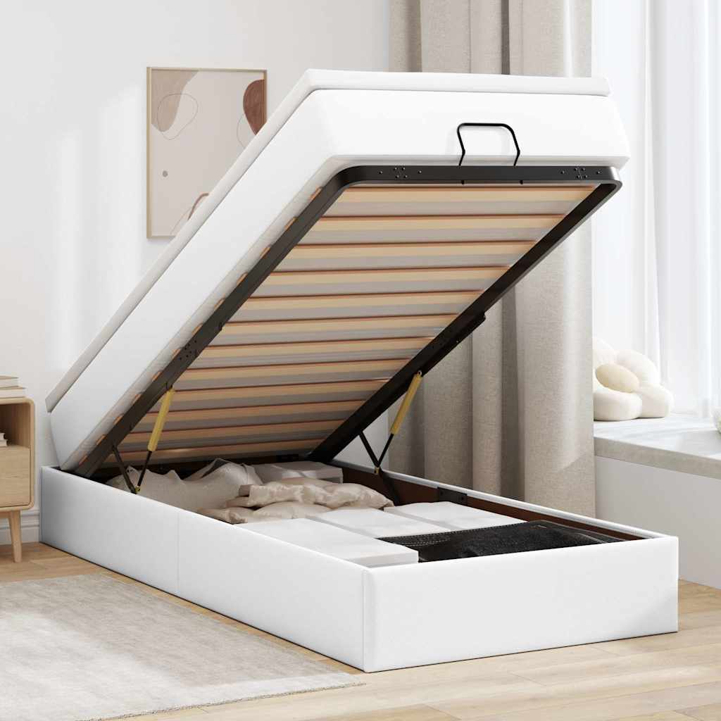 Ottoman-Bett Mit Matratze Kunstleder