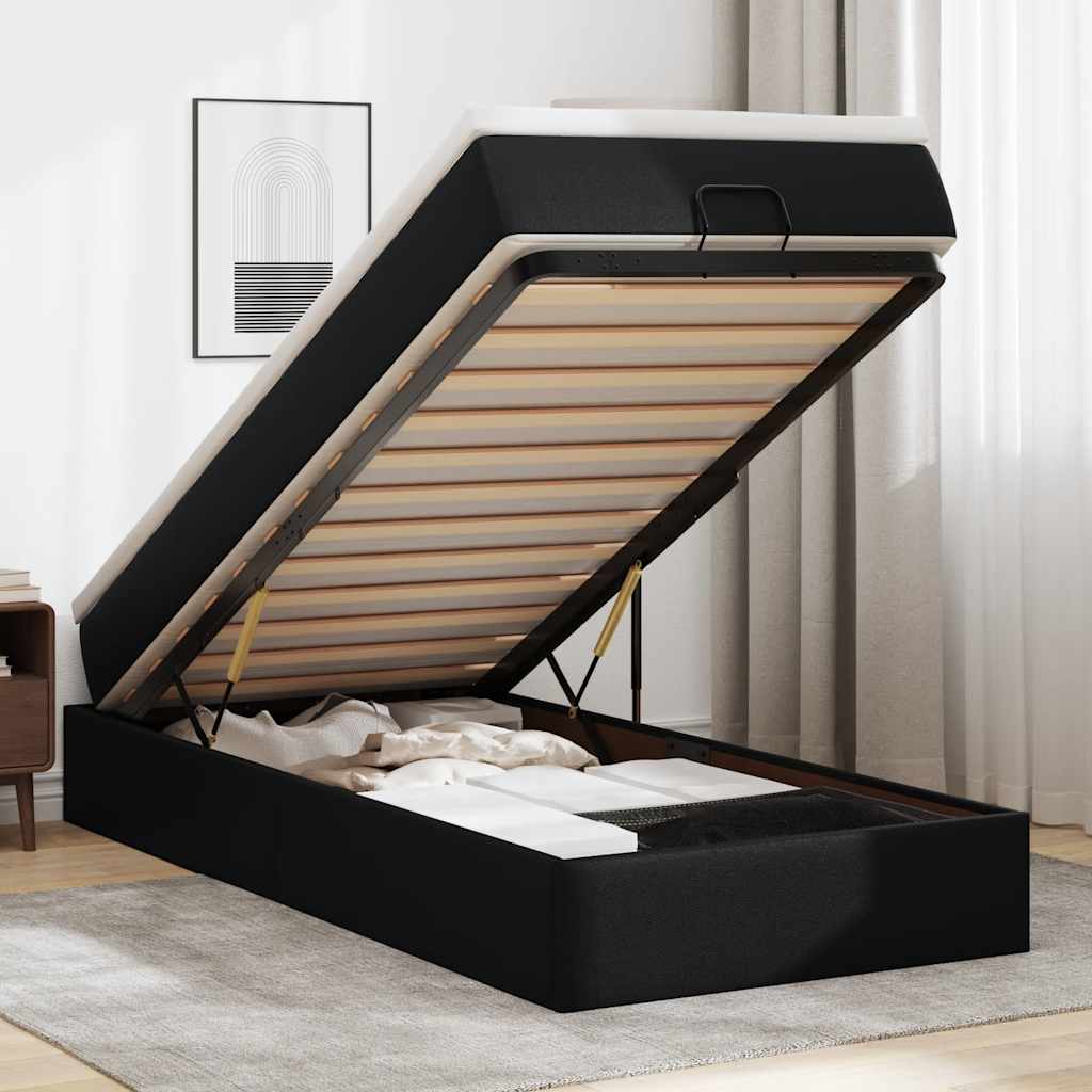 Ottoman-Bett Mit Matratze Kunstleder