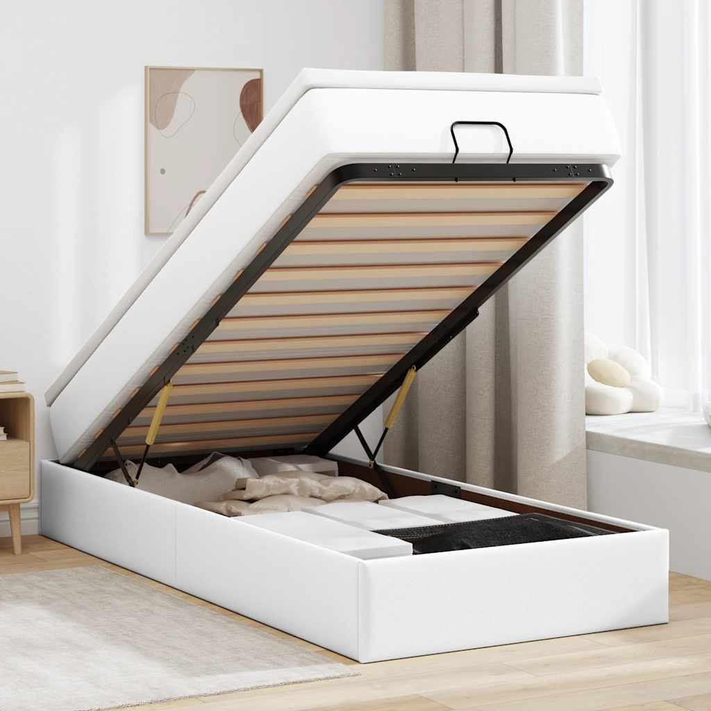 Ottoman-Bett Mit Matratze Kunstleder