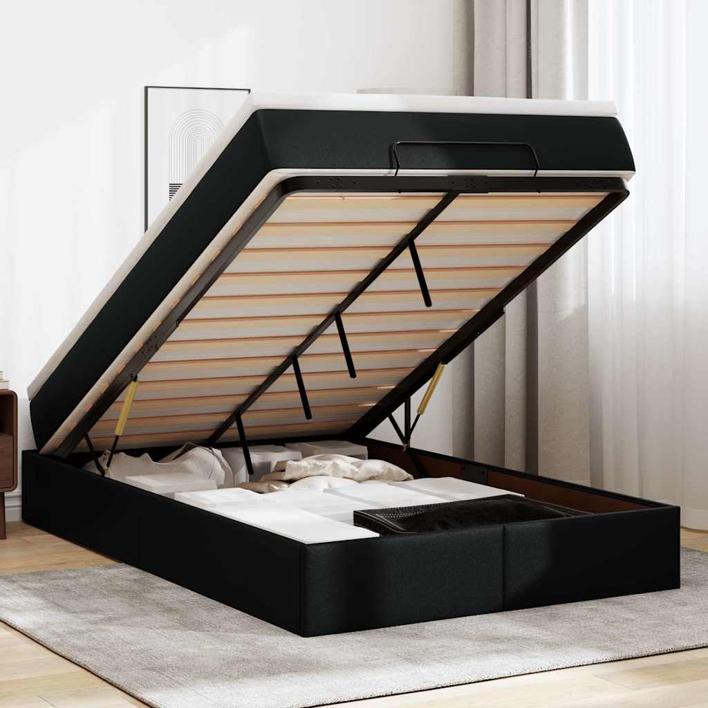 Ottoman-Bett Mit Matratze Kunstleder