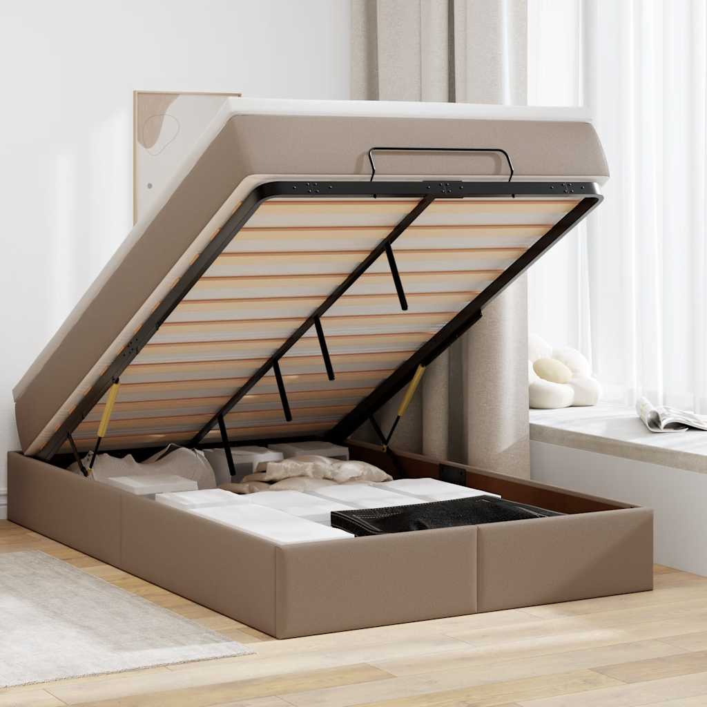 Ottoman-Bett Mit Matratze Kunstleder