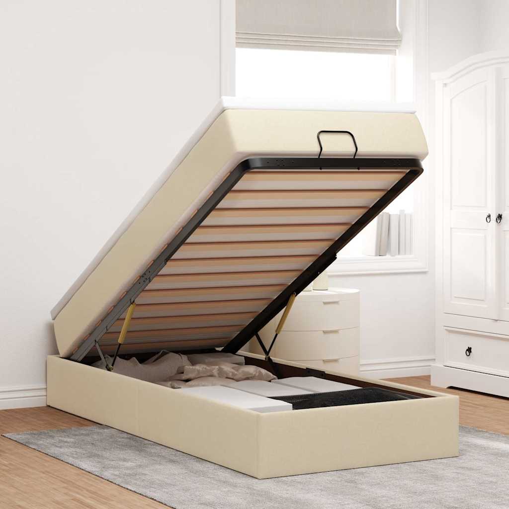 Ottoman-Bett Mit Matratze Stoff