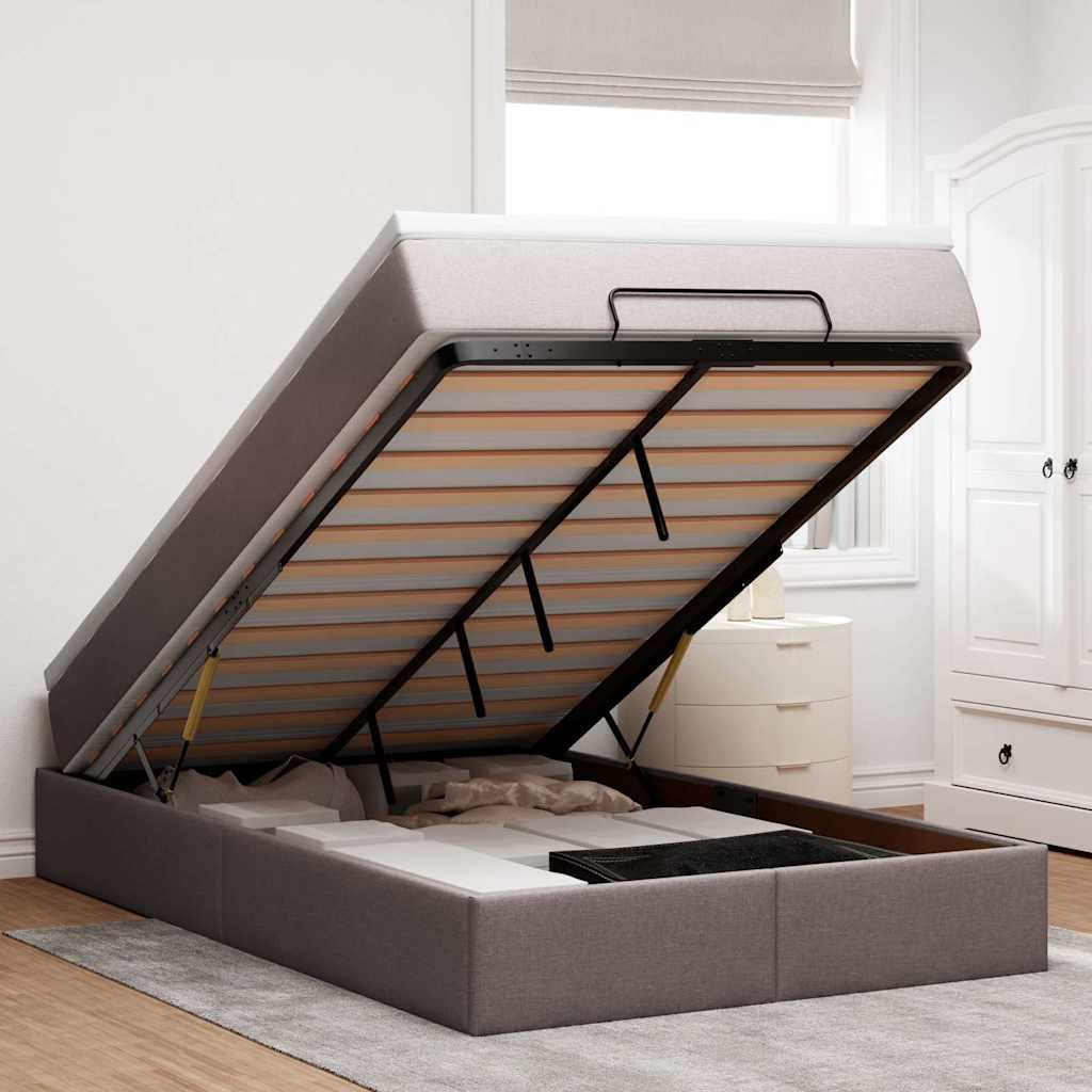 Ottoman-Bett Mit Matratze Stoff