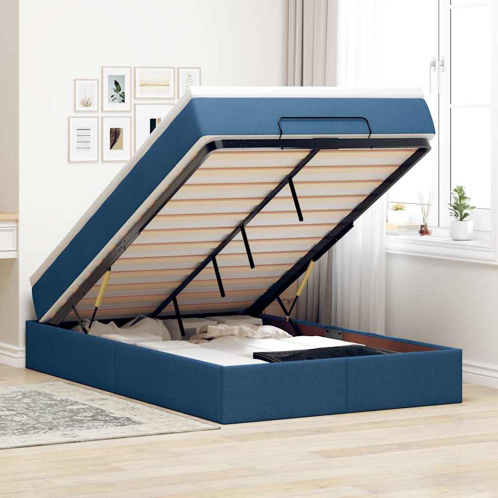 Ottoman-Bett Mit Matratze Stoff