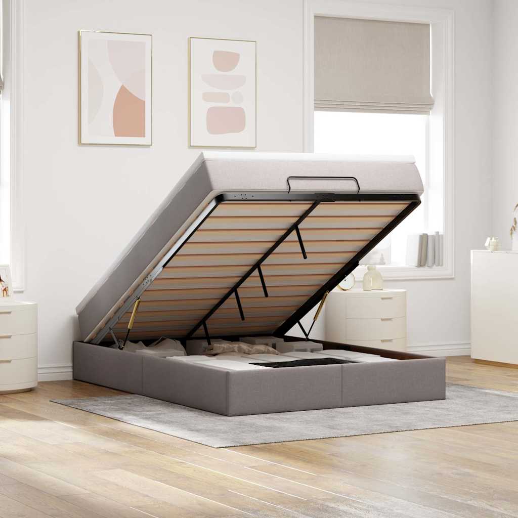 Ottoman-Bett Mit Matratze Stoff