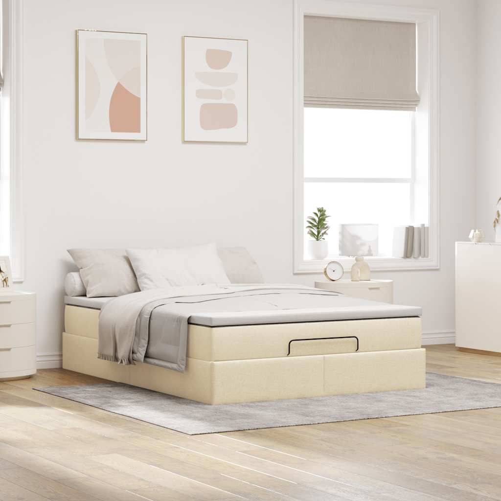 Ottoman-Bett Mit Matratze Stoff