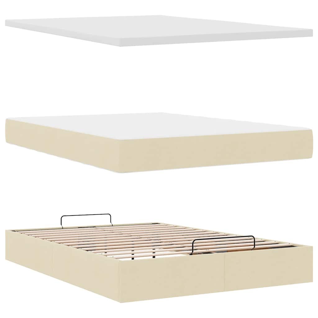 Ottoman-Bett Mit Matratze Stoff